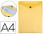 Carpeta liderpapel dossier broche polipropileno din a4 formato vertical amarilla - 1