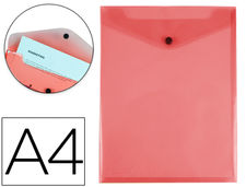 Carpeta liderpapel dossier broche polipropileno din A4 formato vertical roja