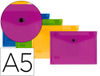 Carpeta liderpapel dossier broche polipropileno din a5 pack de 4 colores
