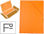 Carpeta liderpapel gomas folio 3 solapas carton forrado pvc naranja - 1