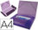 Carpeta liderpapel portadocumentos 36856 polipropileno din a4 violeta serie - 1