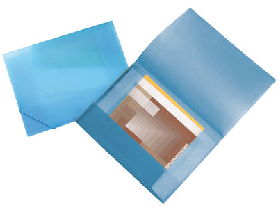 Carpeta liderpapel portadocumentos 44802 solapas polipropileno din a3 azul - Foto 2