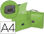 Carpeta liderpapel portadocumentos broche polipropileno din a4 verde - 1