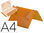 Carpeta liderpapel portadocumentos gomas polipropileno din a4 naranja fluor lomo - 1