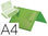 Carpeta liderpapel portadocumentos gomas polipropileno din a4 verde manzana - 1