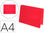 Carpeta liderpapel portadocumentos polipropileno dina4 rojo translucido lomo 50 - 1