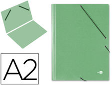 Carpeta planos liderpapel A2 carton gofrado n 12 verde