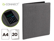 Carpeta portafolios q-connect a4 con calculadora bloc 20 hojas y departamentos