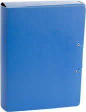 Carpeta Proyecto Cierre de Bota con Gomas Grosor 3cm Color Azul