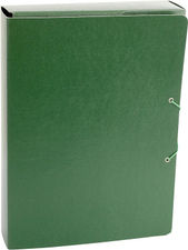 Carpeta Proyecto Cierre de Bota con Gomas Grosor 3cm Color Verde