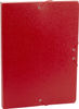 Carpeta Proyecto Gofrado Resistente con Gomas Elasticas Grosor 3cm Color Rojo