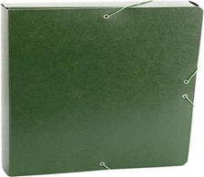 Carpeta Proyecto Gofrado Resistente con Gomas Elasticas Grosor 5cm Color Verde