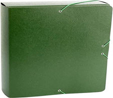 Carpeta Proyecto Gofrado Resistente con Gomas Elasticas Grosor 9cm Color Verde