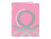 Carpeta safta carton folio 4 anillas mixtas 265X40X330 mm benetton flamingo pink