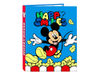 Carpeta safta carton folio 4 anillas mixtas 265X40X330 mm mickey mouse happy