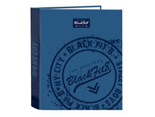 Carpeta safta folio carton 4 anillas lomo ancho 270X60X330 mm BLACKFIT8 stamp