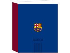 Carpeta safta folio carton 4 anillas lomo ancho f.c. Barcelona 1 equipacion
