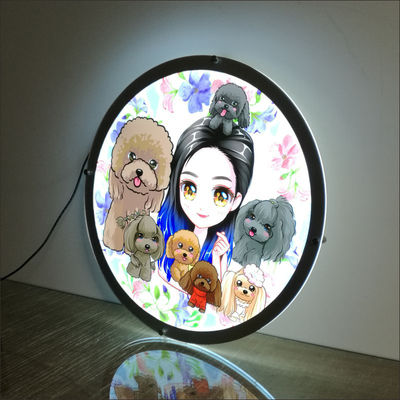 Carpetas led Caja de luz led montada en pared 30x30cm Round - Foto 3