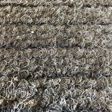 Carpete Canelado Grosso 15mm Emborrachado Cinza para Garimpo 30x100cm