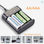 Carregador de bateria USB com 4 tomadas Micro entrada DC AA / AAA Ni - CD Ni - - 3