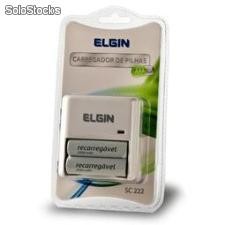 Carregadores elgin c/2 pilhas 2.500mah