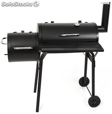 Carrello BBQ rustico per grigliare, arrostire, cuocere, affumicare e tenere cald