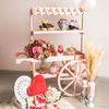 Carrello Candy Bar Strawberry Invecchiato - Rosa Invecchiato