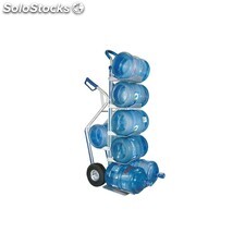 Carretilla industrial porta-botellas con carga para 200 kgs.