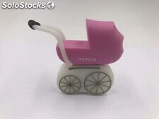 Carro de bebé en forma de memoria usb de pvc con precio de venta entero al por