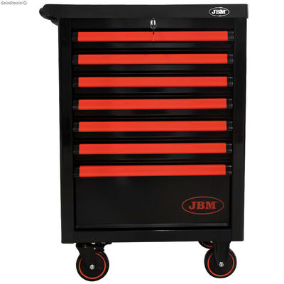 Carro de herramientas especial kit de calado 7 cajones rojo jbm 53952 - Foto 2