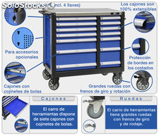 Carro de herramientas profesional con 14 cajones con cojinetes de bolas - TW14L