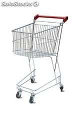 Carro para supermercados de 50 litros. Carrito sin porta bebés (rojo) - Sistemas