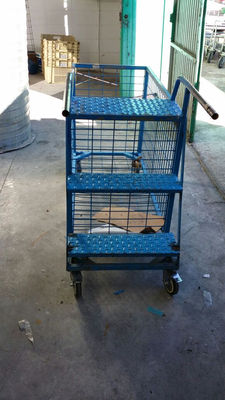 Carro trolley para preparacion de picking con escaleras - Foto 2