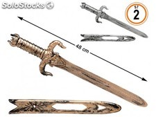 Cart. Espadas guerreras 60*15 cm 2 st.