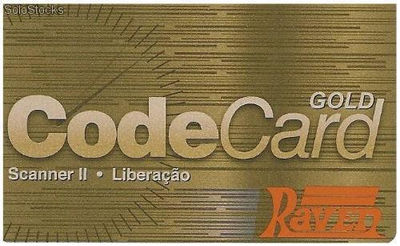 Cartão gold card raven 5 liberações scanner raven 2