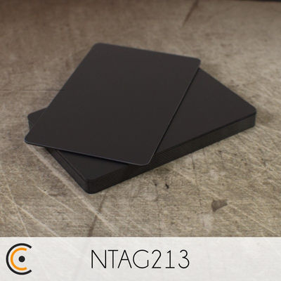 Carte nfc - NTAG213 (pvc noir)