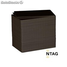 Carte nfc - NTAG215 (pvc noir*pvc blanc)