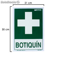 Cartel Botiquin 30x21 cm.