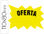Cartel cartulina etiqueta marcaprecios amarillo fluorescente 110x80 mm -bolsa de - 1