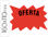 Cartel cartulina etiquetas marcaprecios rojo fluorescente160x110 mm -bolsa de 50 - 1