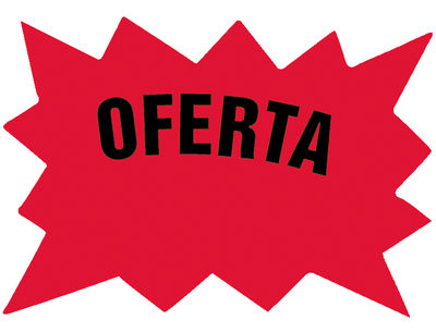 Cartel etiqueta marcaprecios cartulina rojo fluorescente bolsa de 50 etiquetas - Foto 2