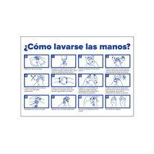 Cartel informativo - lavado de manos jbm 53816