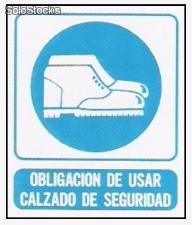 Cartel señalizacion obligaciòn de usar calzado de seguridad