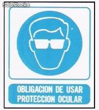 Cartel señalizacion obligacion de usar protecciòn ocular