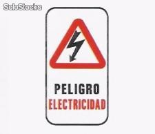 Cartel señalizacion peligro electricidad