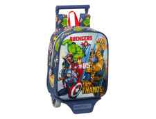 Cartera escolar safta con carro avengers &quot;heroes vs thanos&quot; 220X100X280 mm