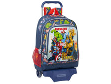 Cartera escolar safta con carro avengers &quot;heroes vs thanos&quot; 320X140X420 mm