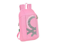Cartera escolar safta mini mochila 220X100X390 mm benetton flamingo pink