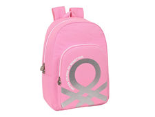 Cartera escolar safta mochila adaptable a carro 300X140X460 mm benetton flamingo