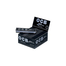 Cartine ocb nere premium king size lunghe (110mm) slim scatola da 50 libretti